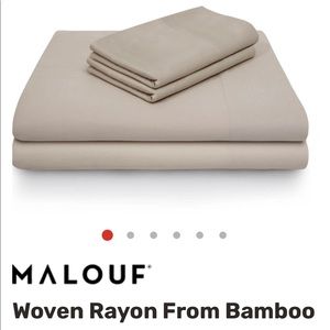 Woven Malouf Bamboo sheet set  Cal King Driftwood